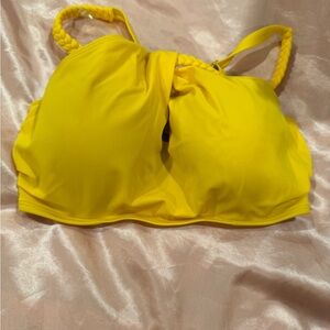 Shade & Shore Yellow Swim Top